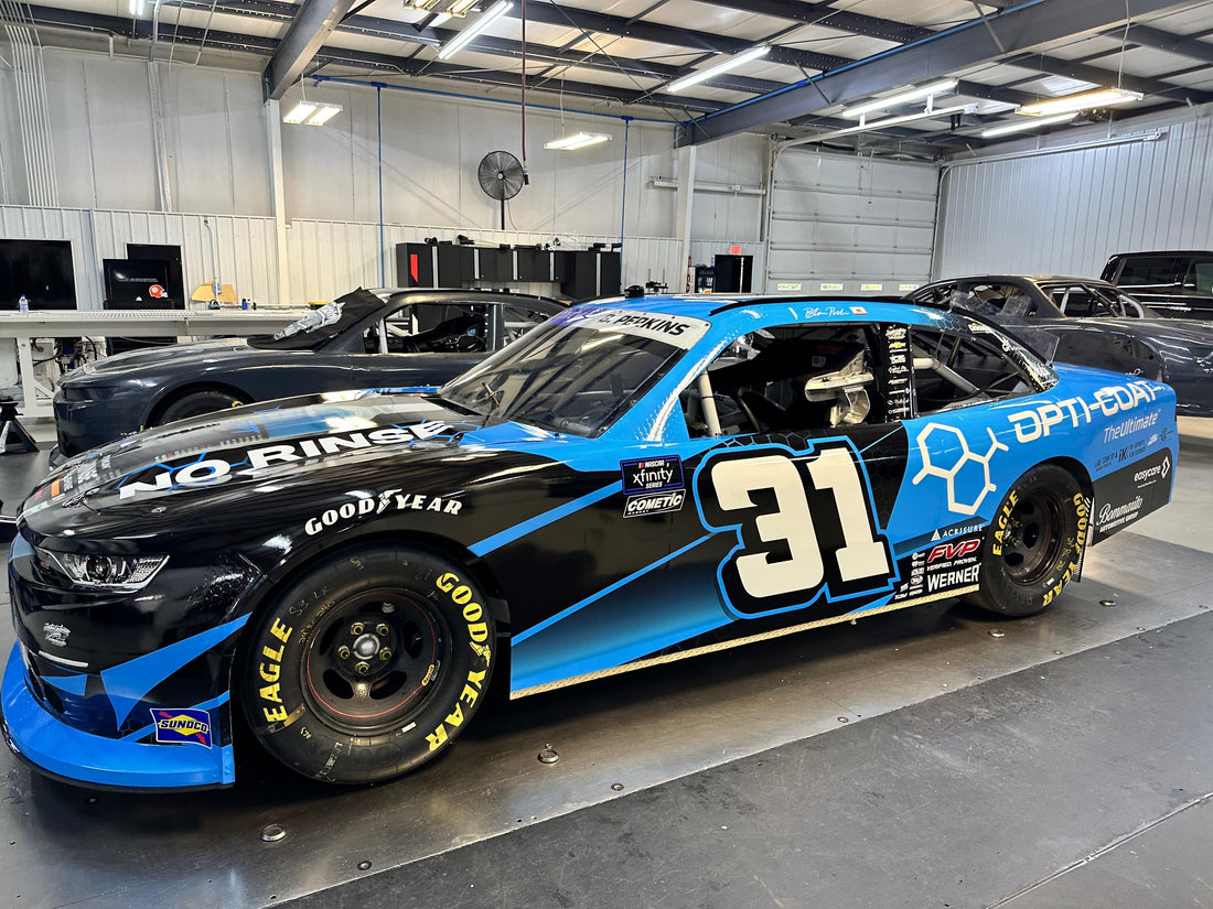 Jordan Anderson Racing Bommarito Autosport, Jeb Burton and Blaine Perkins Partner with Opti-Coat for Pacific Office Automation 147 at Portland International Raceway