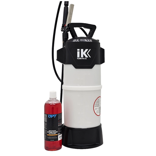Optimum No Rinse Hyper Foam Rinseless Car Wash 32 oz. & IK Foam Pro 12