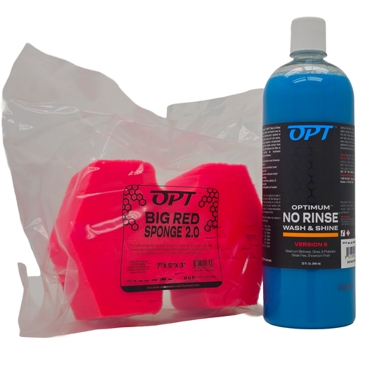Optimum No Rinse Version 6 Starter Kit with ONR 32oz and Big Red Sponge 2.0