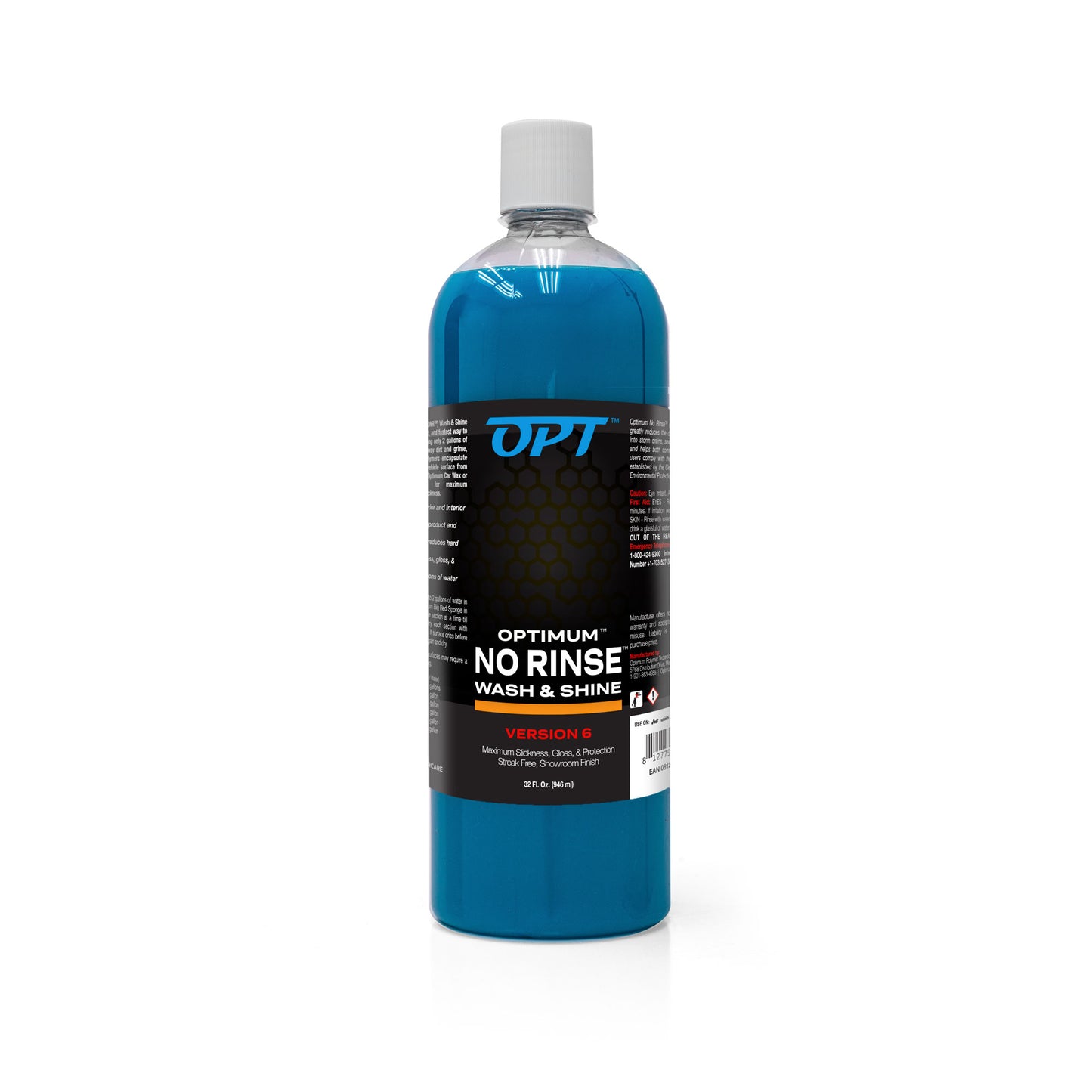 Optimum No Rinse Version 6 (32 Oz), Grit Guard Bucket Insert, and Big Red Sponge 2.0 (BRS) Car Cleaning Kit
