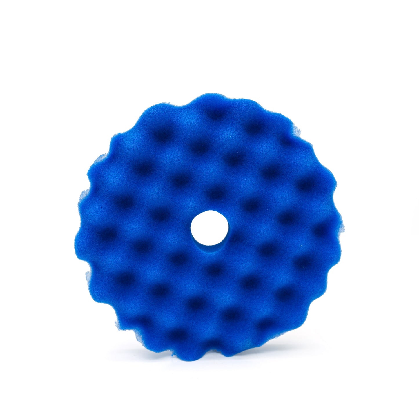 Optimum Dark Blue Beveled Waffle Foam Pad (Medium Polishing)