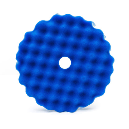 Optimum Dark Blue Beveled Waffle Foam Pad (Medium Polishing)