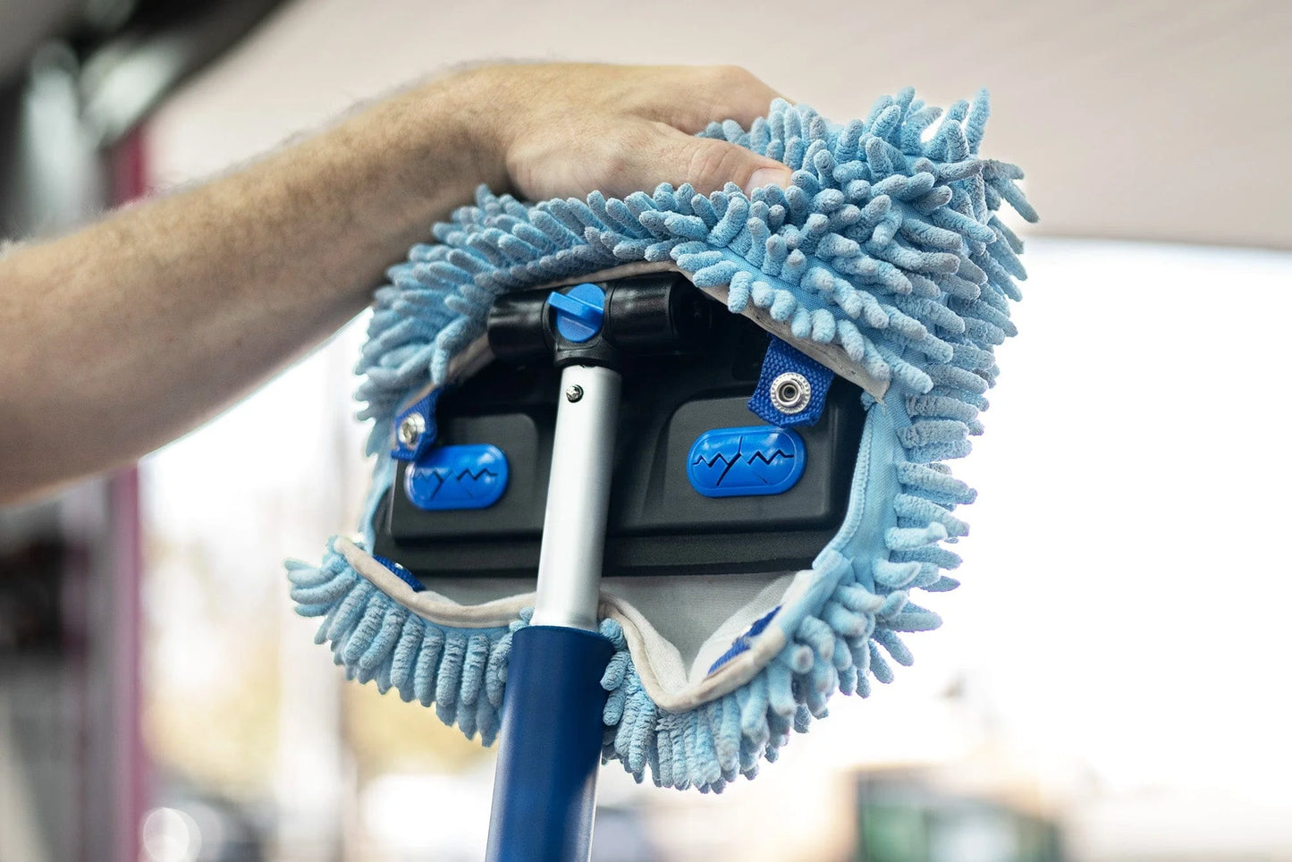 Mitt on a Stick PRO+ Premium Car Wash Mop, Brush, Pole, Mitt